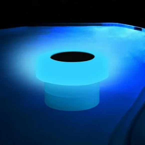 Pool Chlorine Dispenser Floater with Solar Light for 4pcs 3 Inch Tablets - Picture 2 of 2